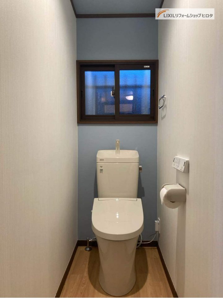 上尾市｜トイレリフォーム　～タイル張りの空間が一新！最新トイレで叶える快適＆清潔な毎日～(リクシル：アメージュ)