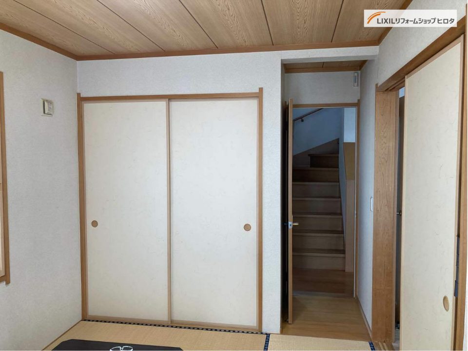 上尾市｜内装リフォーム　～間接照明が彩る贅沢な空間。開放感あふれる玄関と和室のこだわりリノベ～