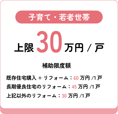 子育て・若者世帯　上限45万円