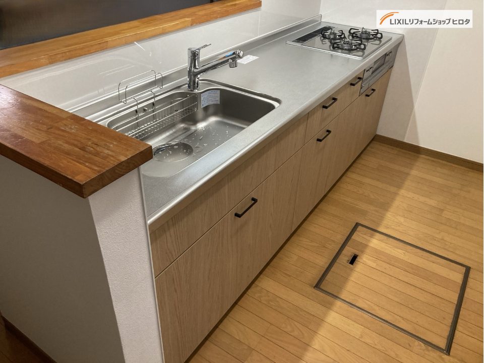 上尾市｜20年越しの夢が実現！こだわりのキッチンリニューアル(リクシル：シエラ)